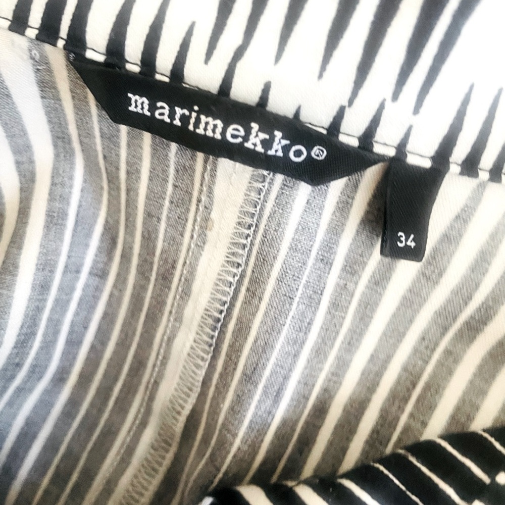 Marimekko “Kangasmekko” Black Striped Dress - Picture 6 of 7
